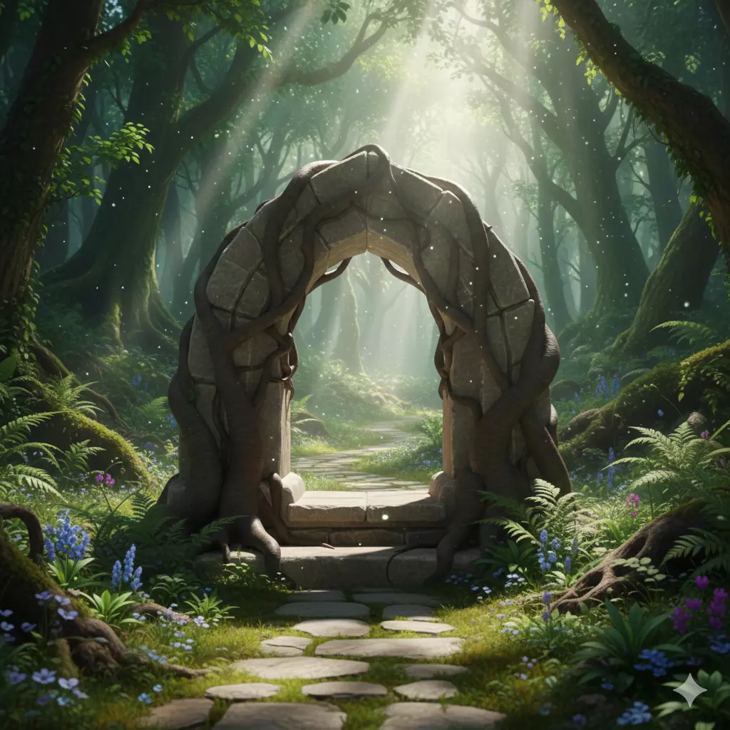 Arcane Portals druidic stone arch 3D print model