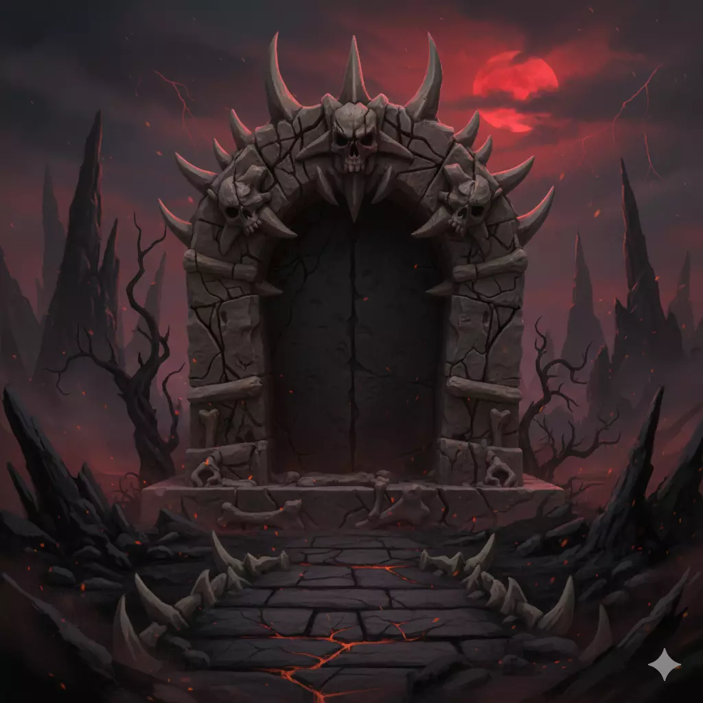 Arcane Portals sinister demonic stone arch 3D print model