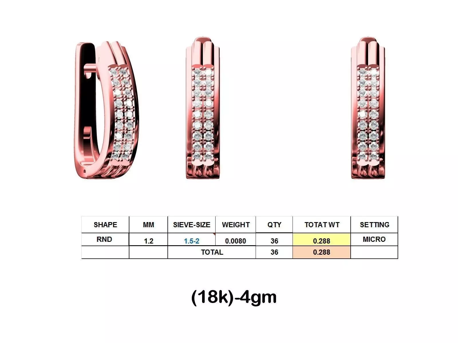 2008 SET RING EARRING 3D print model_0