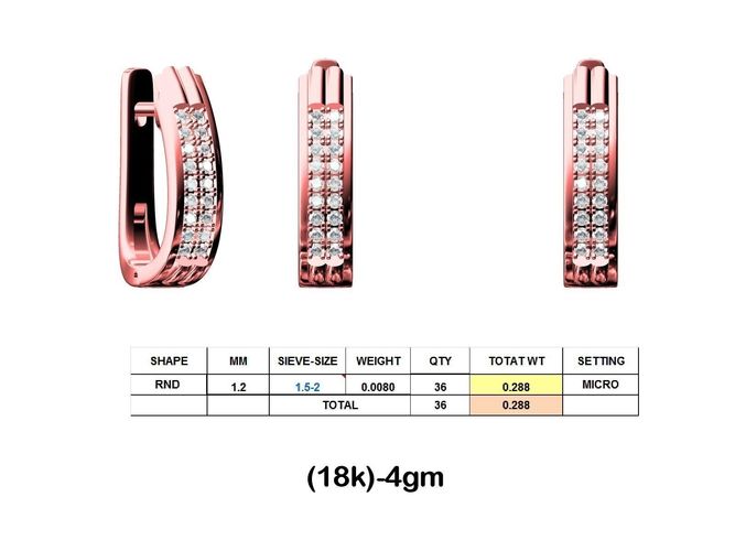 2008 SET RING EARRING 3D print model