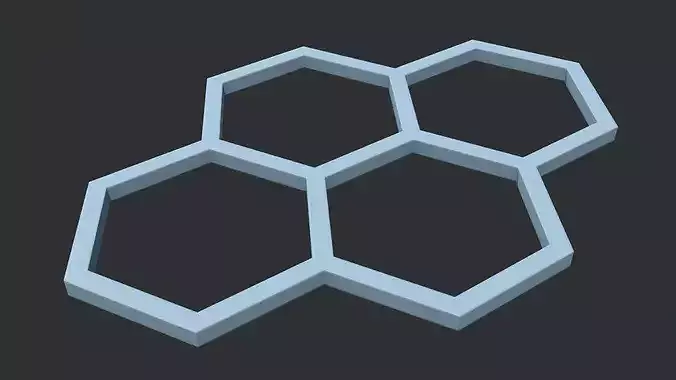Lowpoly Scifi Luminaire Low-poly 3D model 6