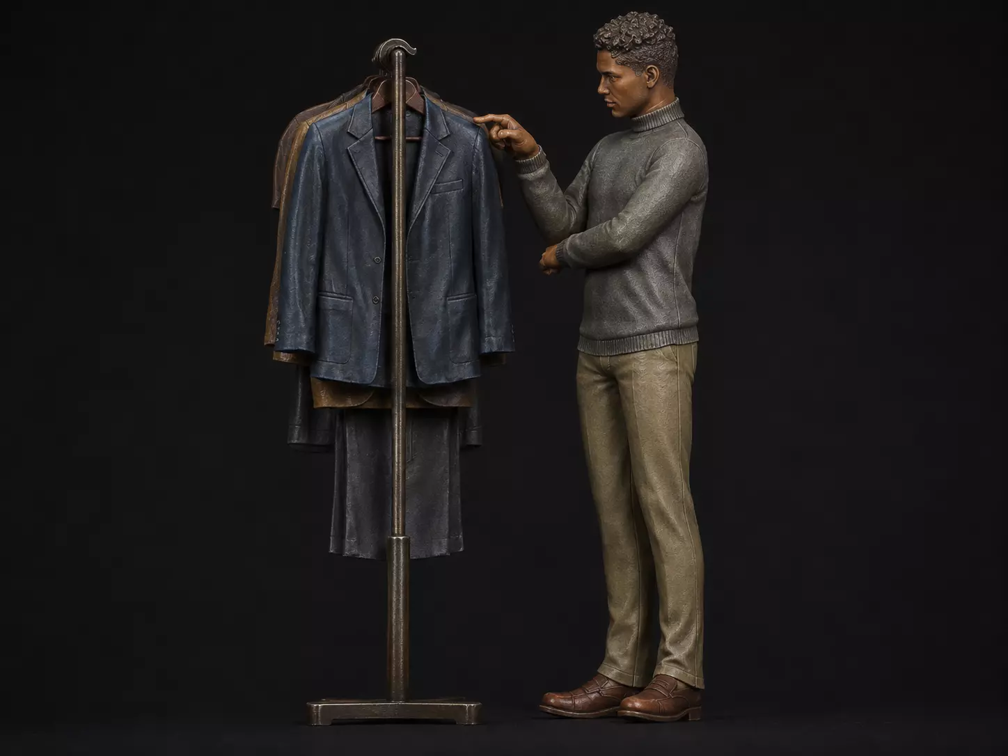 store clothes shop man 2 3D print model