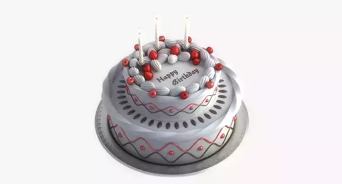 Birthday Cake 3D model