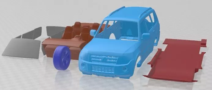 Mitsubishi Pajero 2006 Printable Car 3D print model