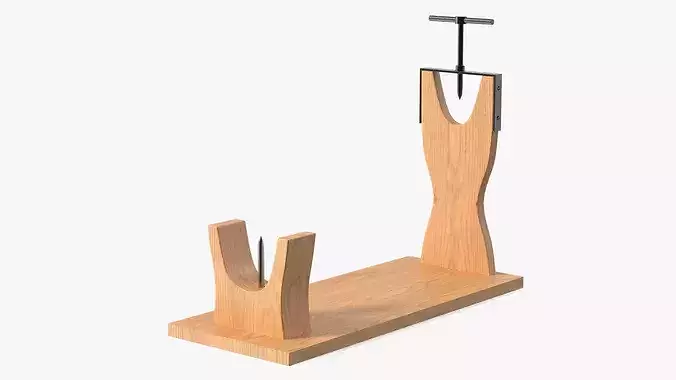 Wood Jamon Holder 3D model
