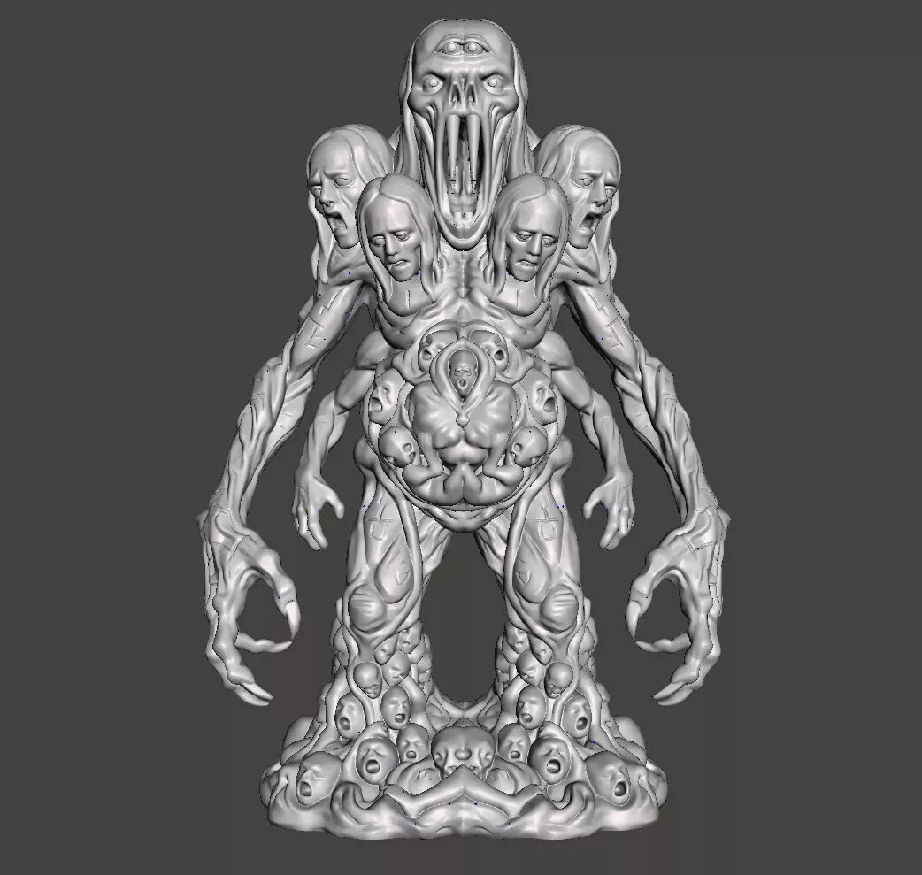 Soul Harvester Demon Horror Miniature STL 3D print model
