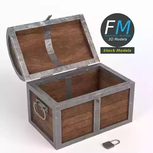 Treasure chest 3D model