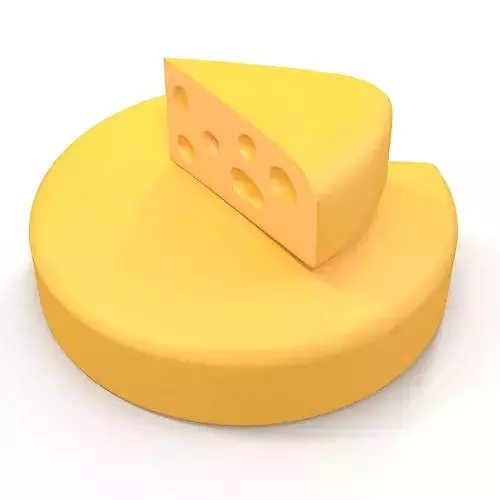 Cheese 3d Model 3D model 3