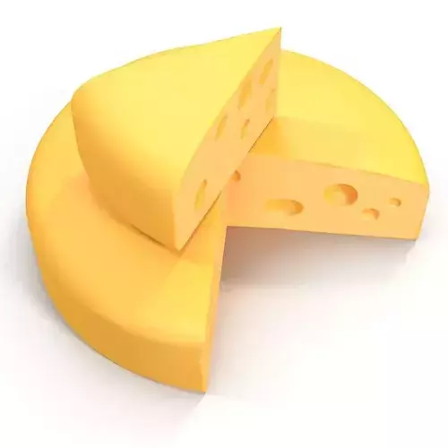 Cheese 3d Model 3D model 2