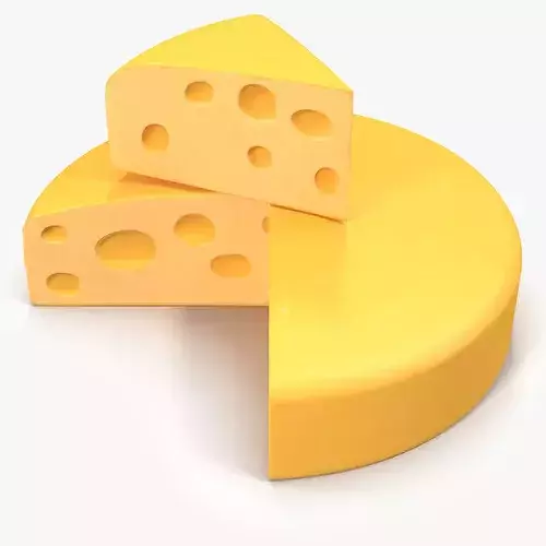 Cheese 3d Model 3D model