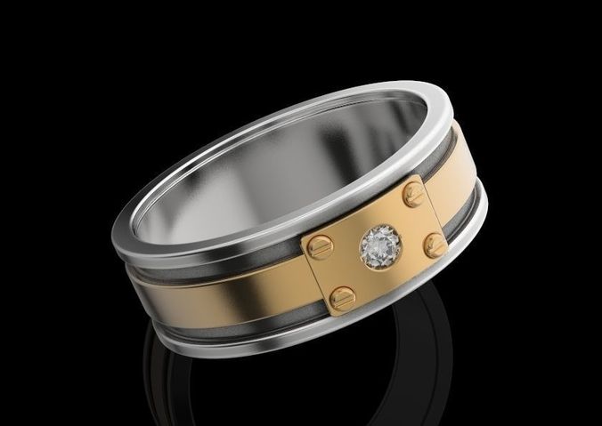 Ring daimond 3D print model