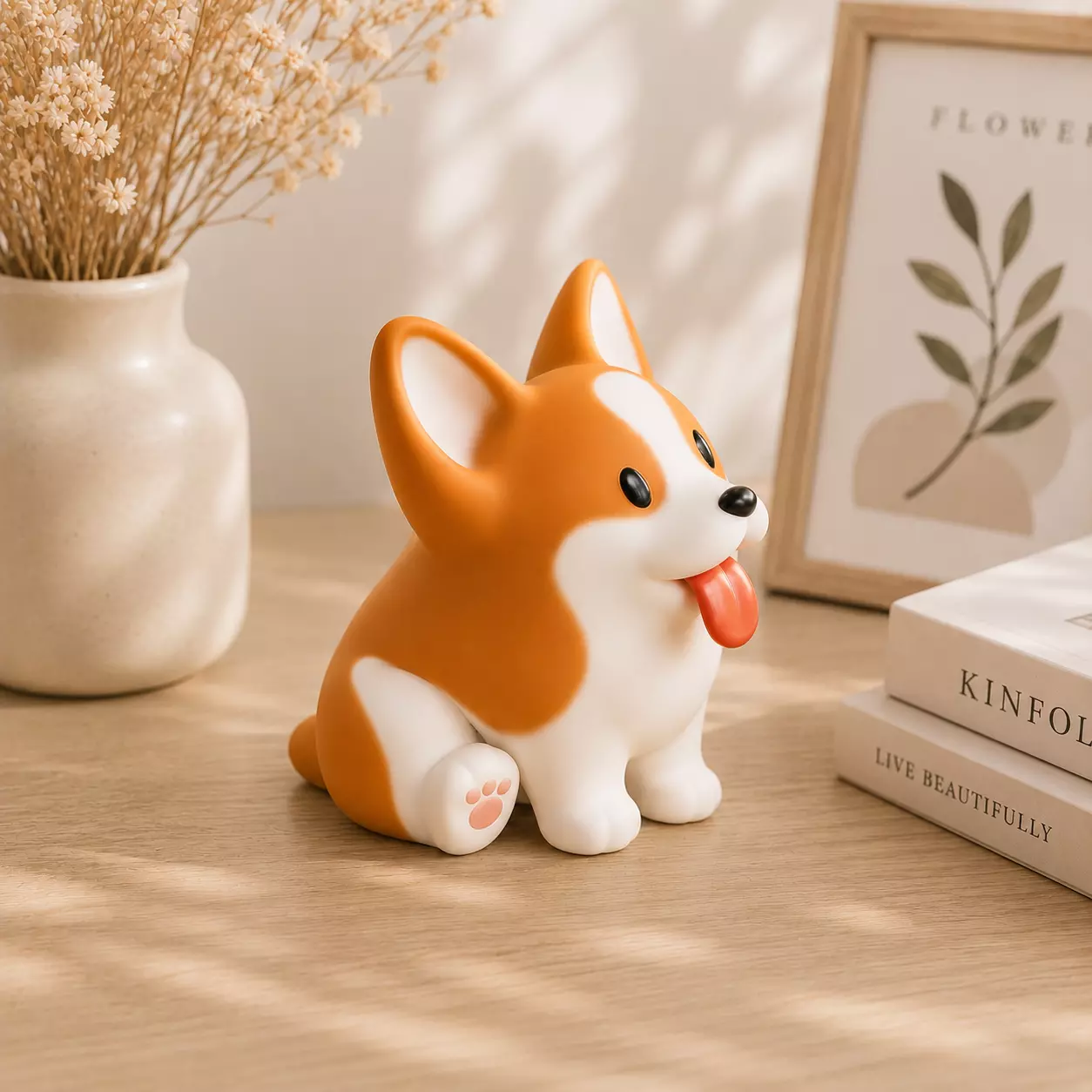 Cute Corgi Dog 3D Model stl 3D print model