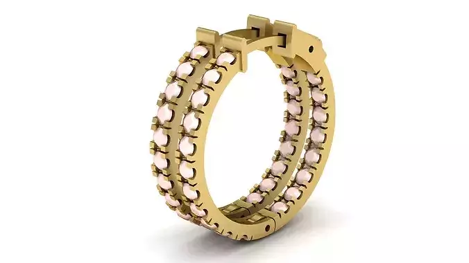 Diamond hoop Earring 0-5 Ct 