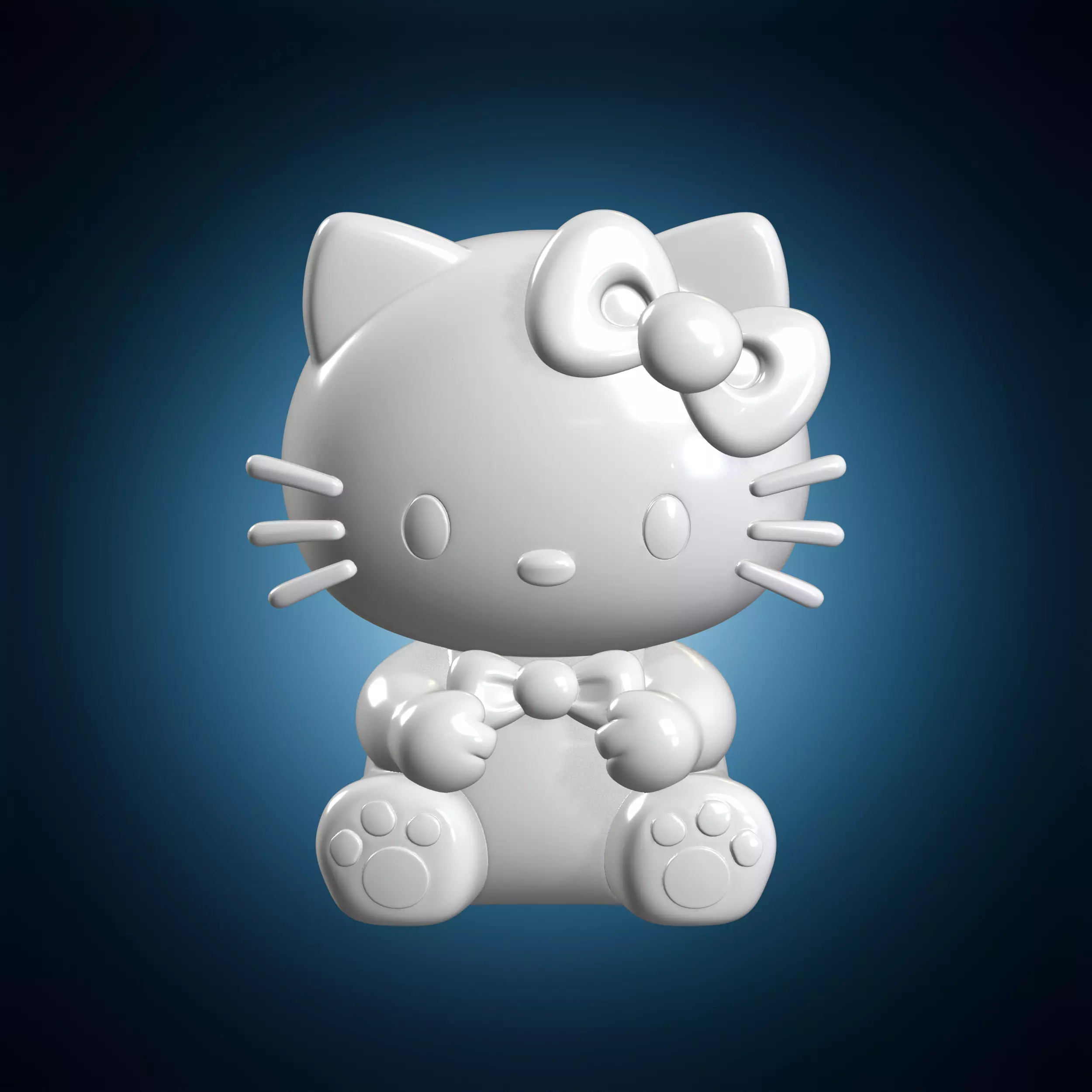 Hello Kitty Fan Art 3D Print Model 3D print model