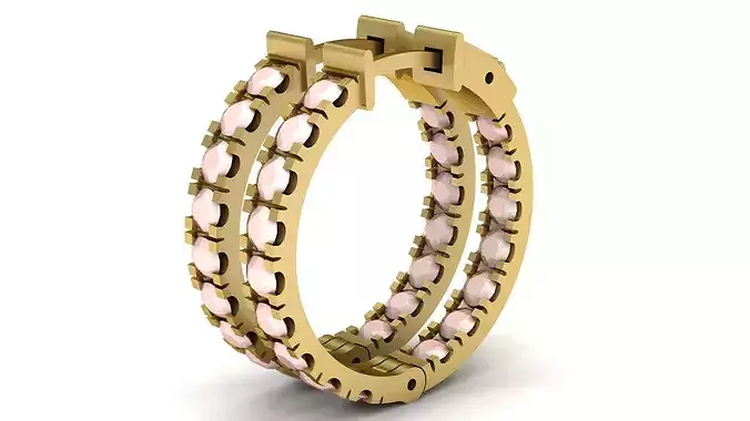 Diamond hoop Earring 0-10 Ct 