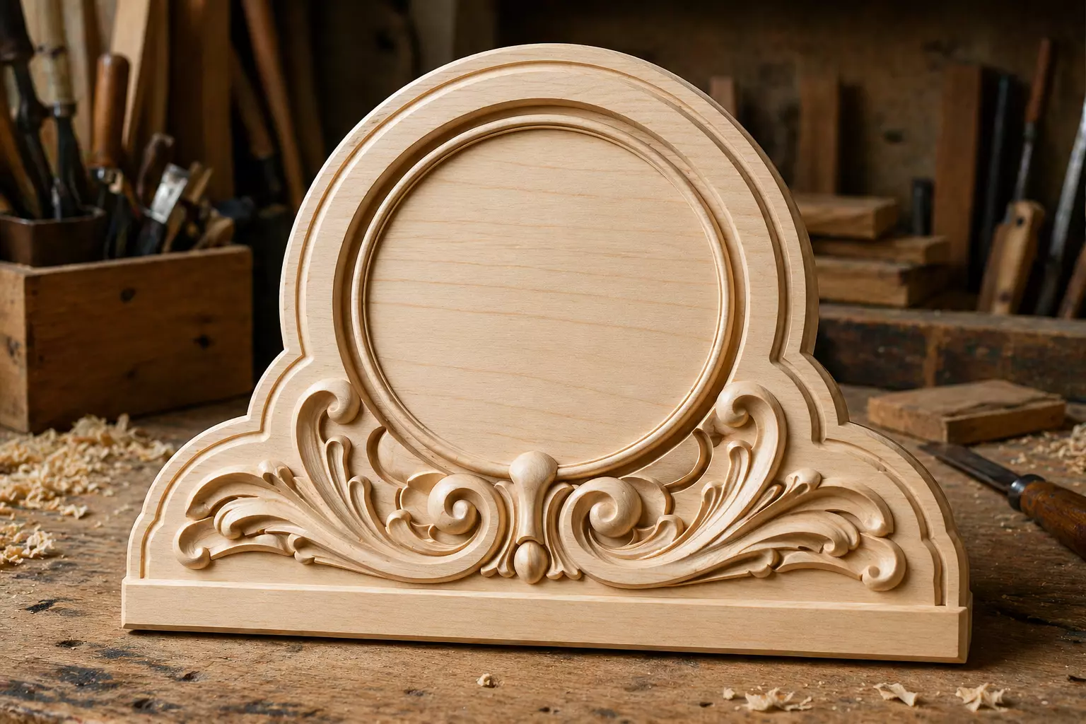 Elegant Baroque Photo Frame STL 3D model