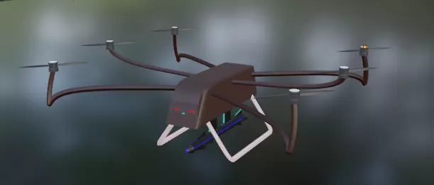 Military Drone 3D Model 3D model