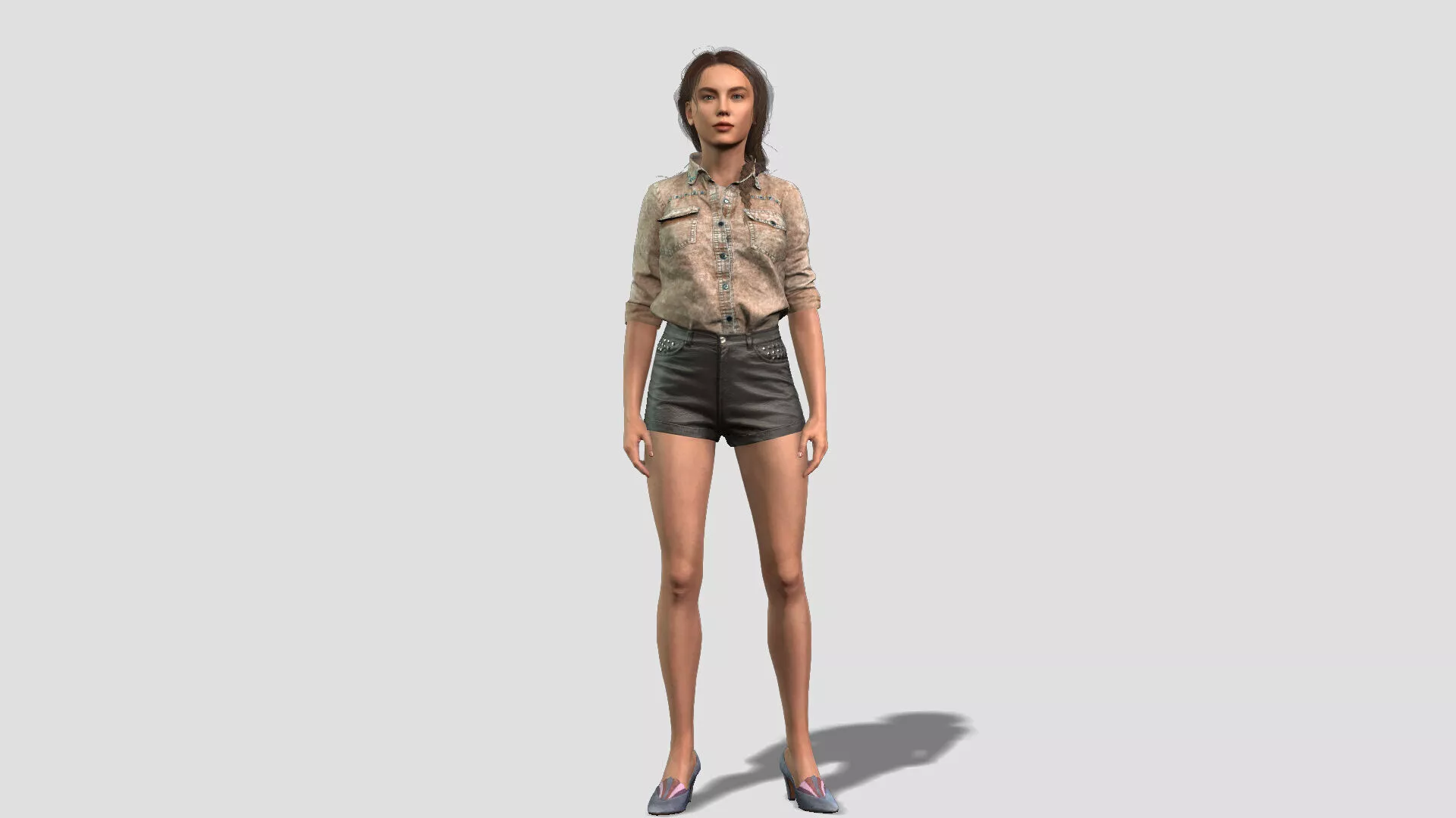 Realistic Female Character 3D model