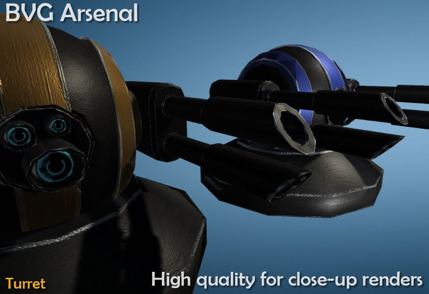 Turrets - HQ 3D model_3