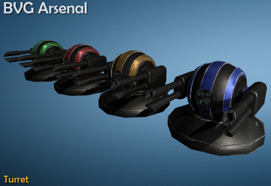 Turrets - HQ 3D model_2