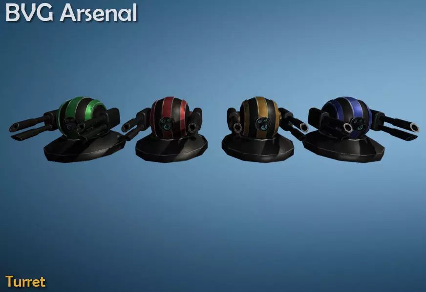 Turrets - HQ 3D model_0