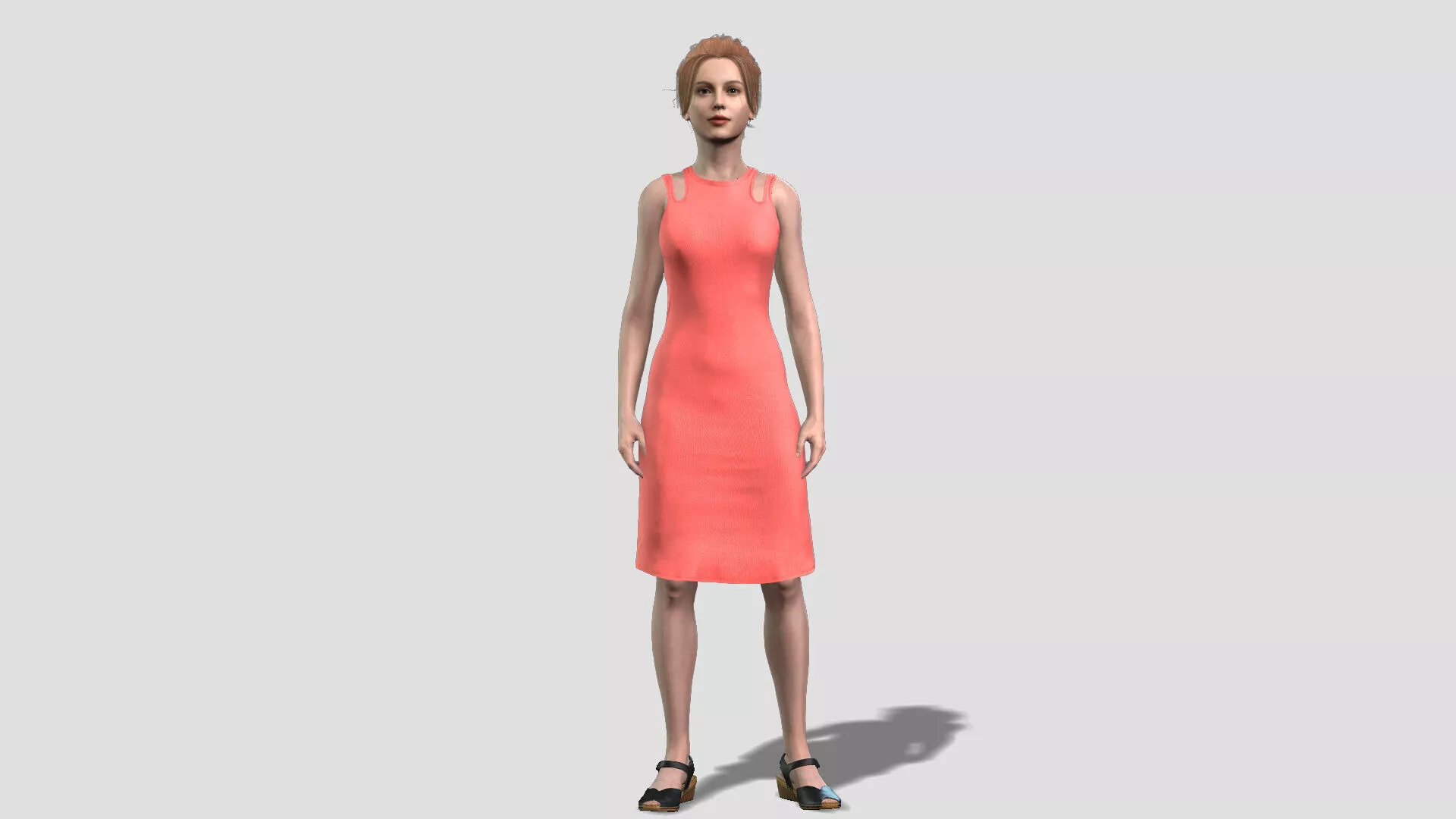 Detailed Beautiful Female Character 3D model