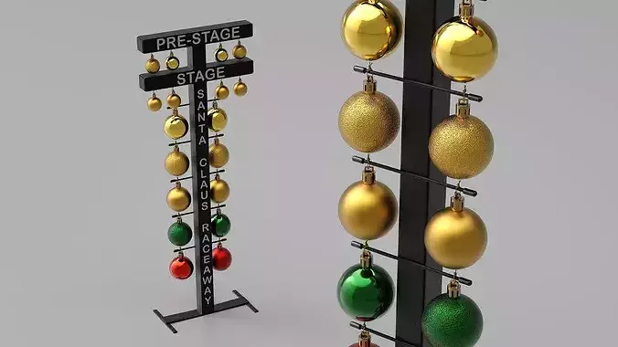 Drag Racing Startline Christmas Tree 3D model 3