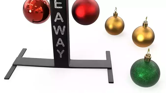 Drag Racing Startline Christmas Tree 3D model 5