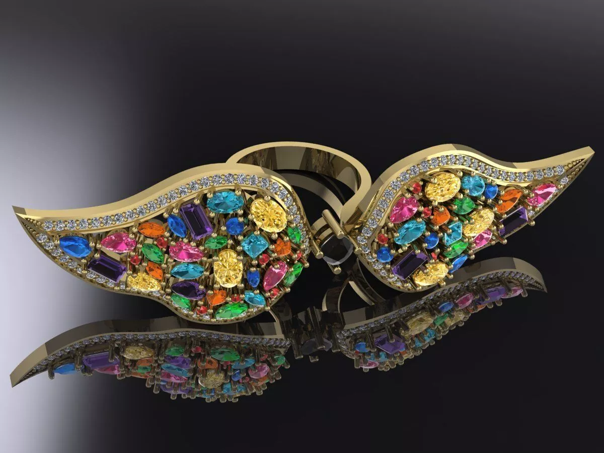 Wings Ring Brand Luxury Jewelry 3D print model