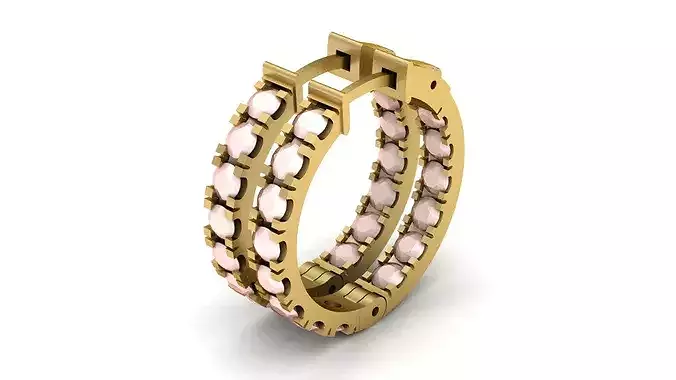 Diamond hoop Earring 0-15 Ct