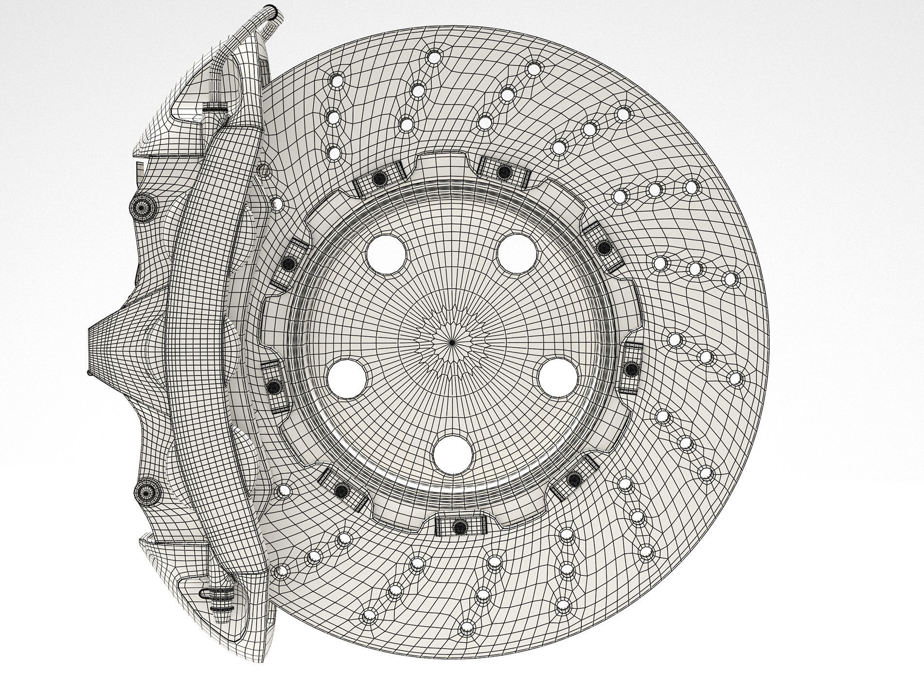 Brake system 3D model_8