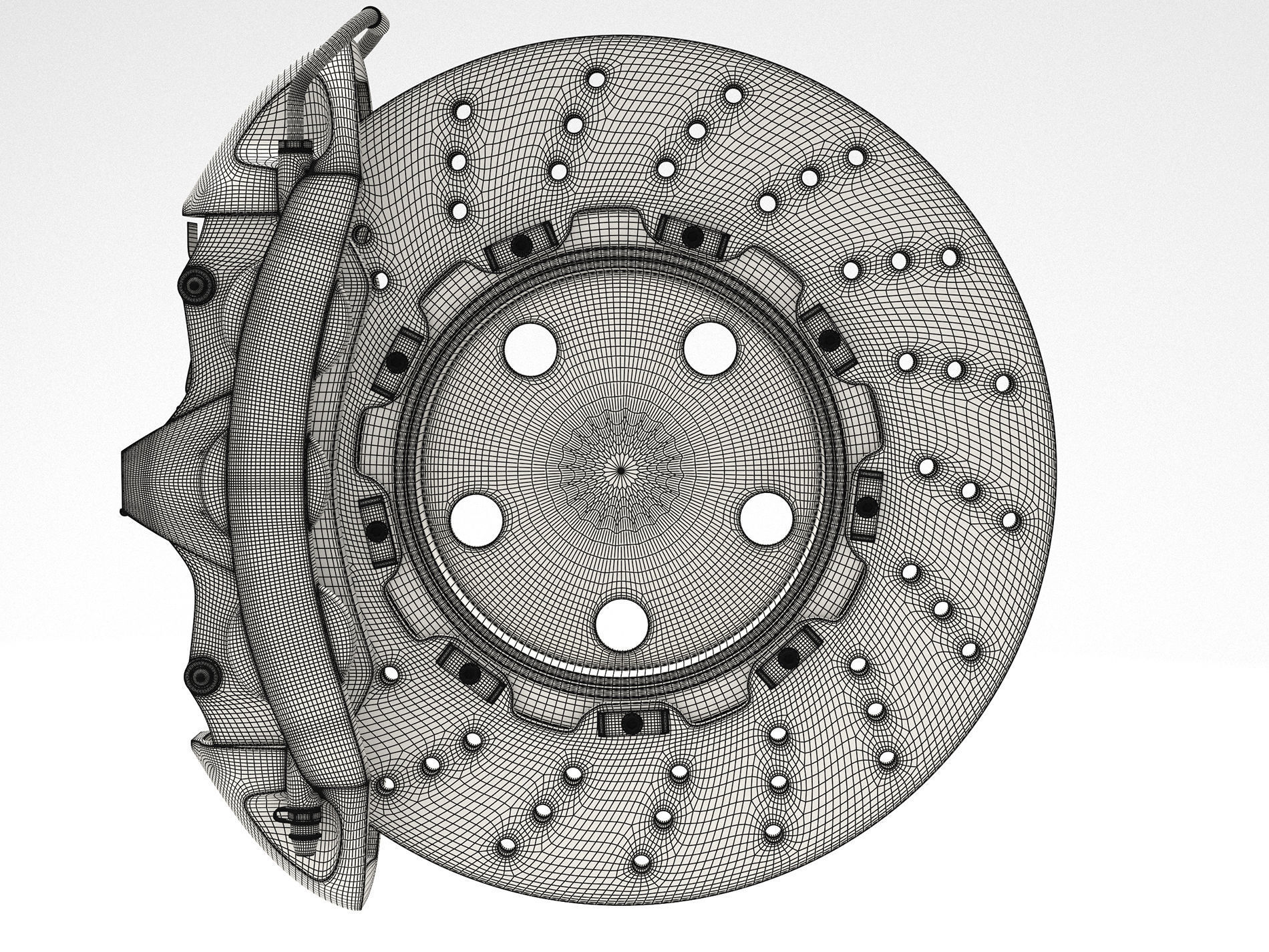 Brake system 3D model_9