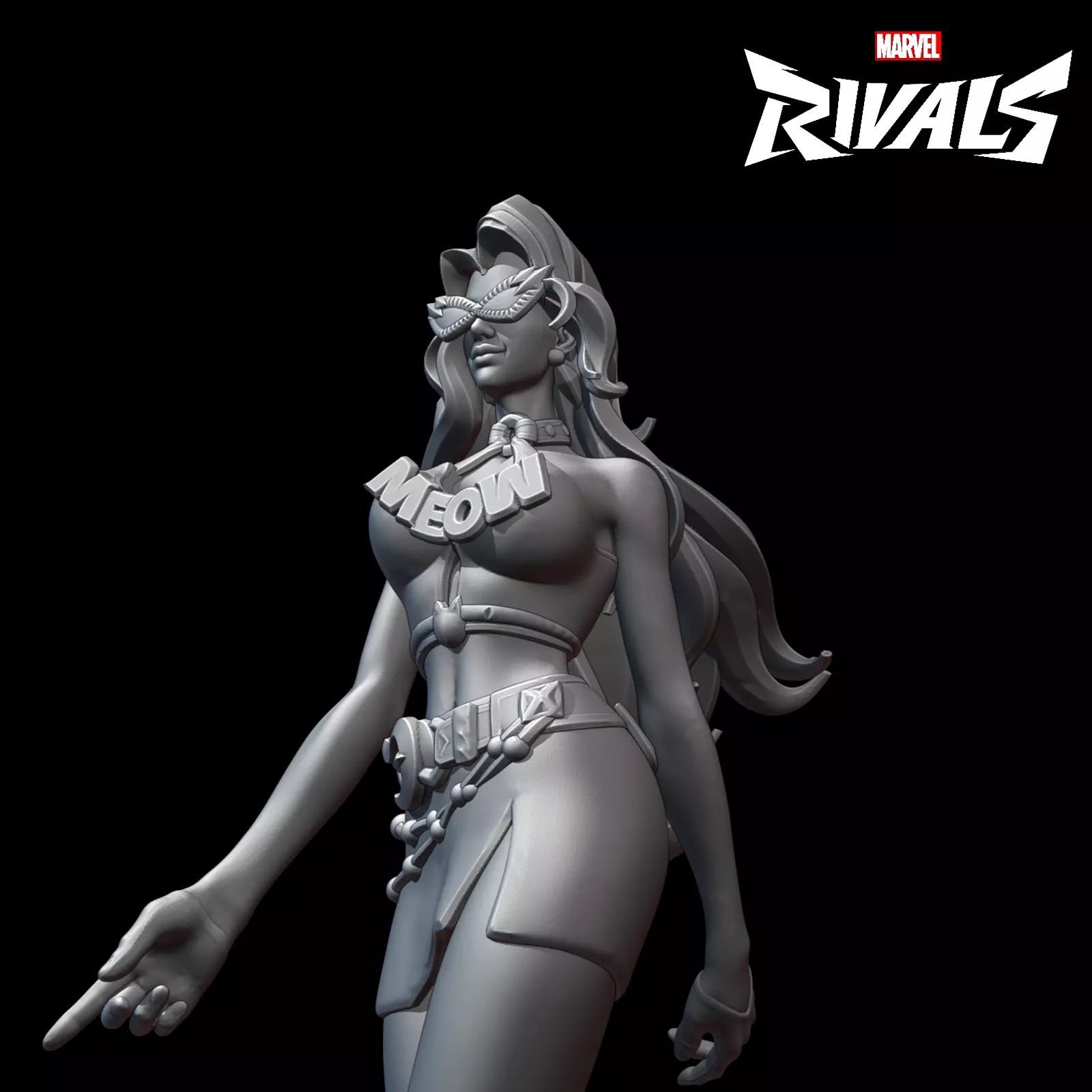 BLACK CAT URBAN PREDATOR - MARVEL RIVALS Free 3D print model