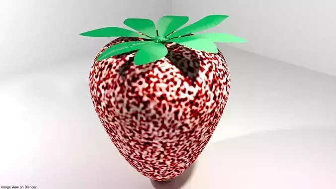 Mediterranean Fruit - Strawberry 3D model