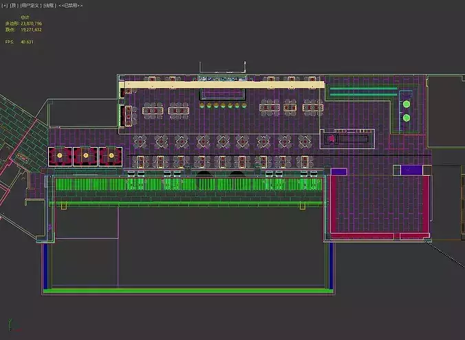 Luxury Hotel Infinity Pool Exterior Scene - MAX OBJ FBX 3D model 6