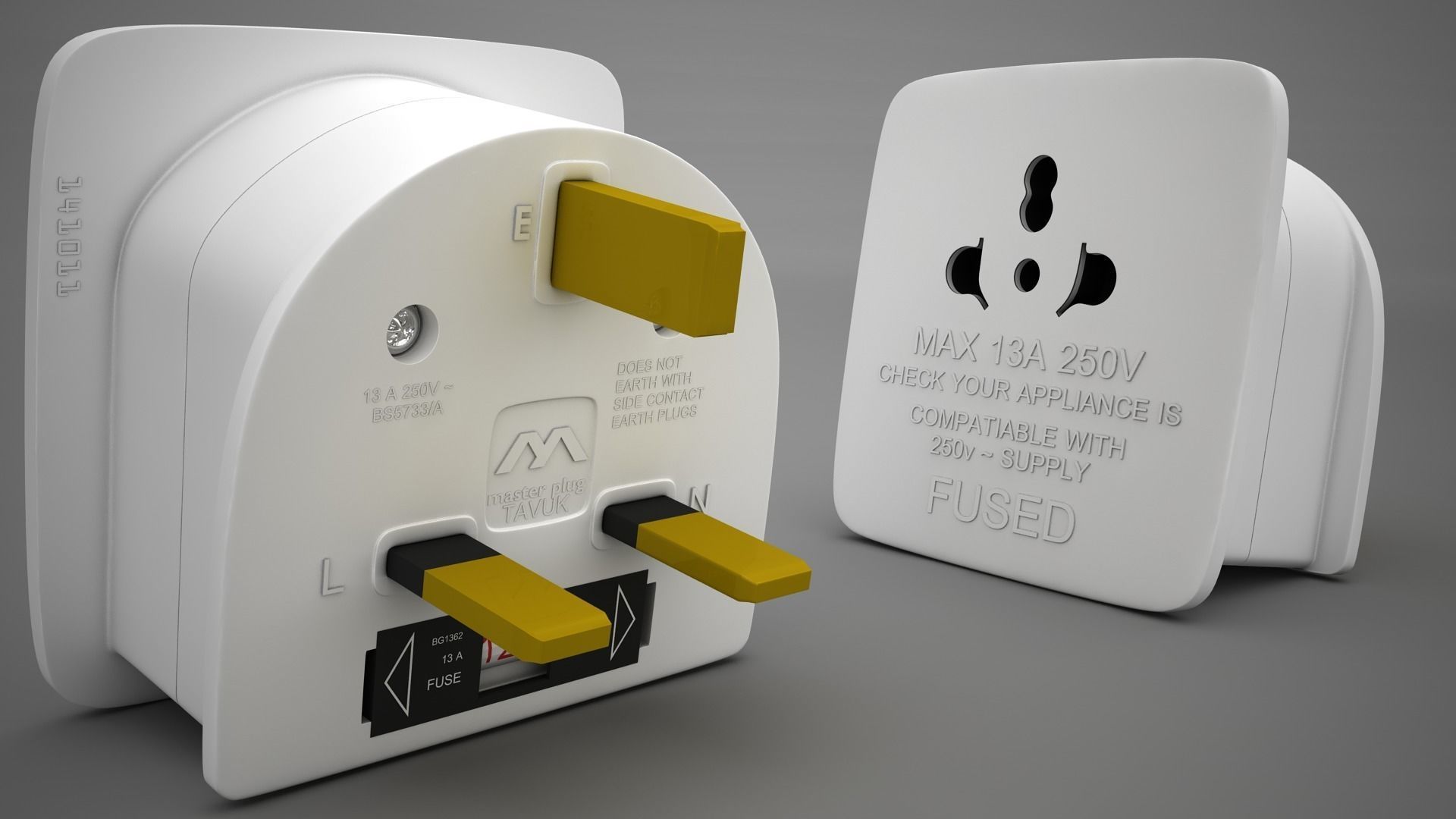 Korea Plug 3D model