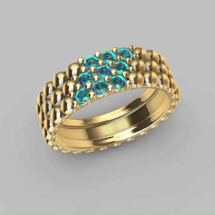 bubble Ring 3D Print Model 3D print model