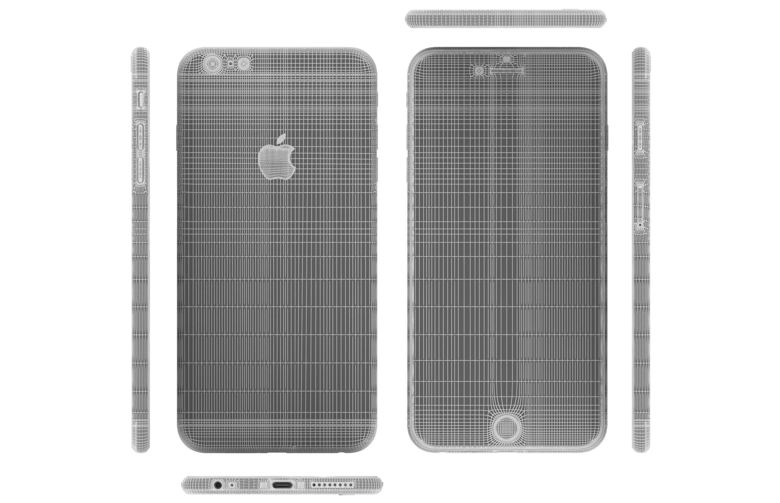 Apple iPhone 6s All Colours 3D model_38