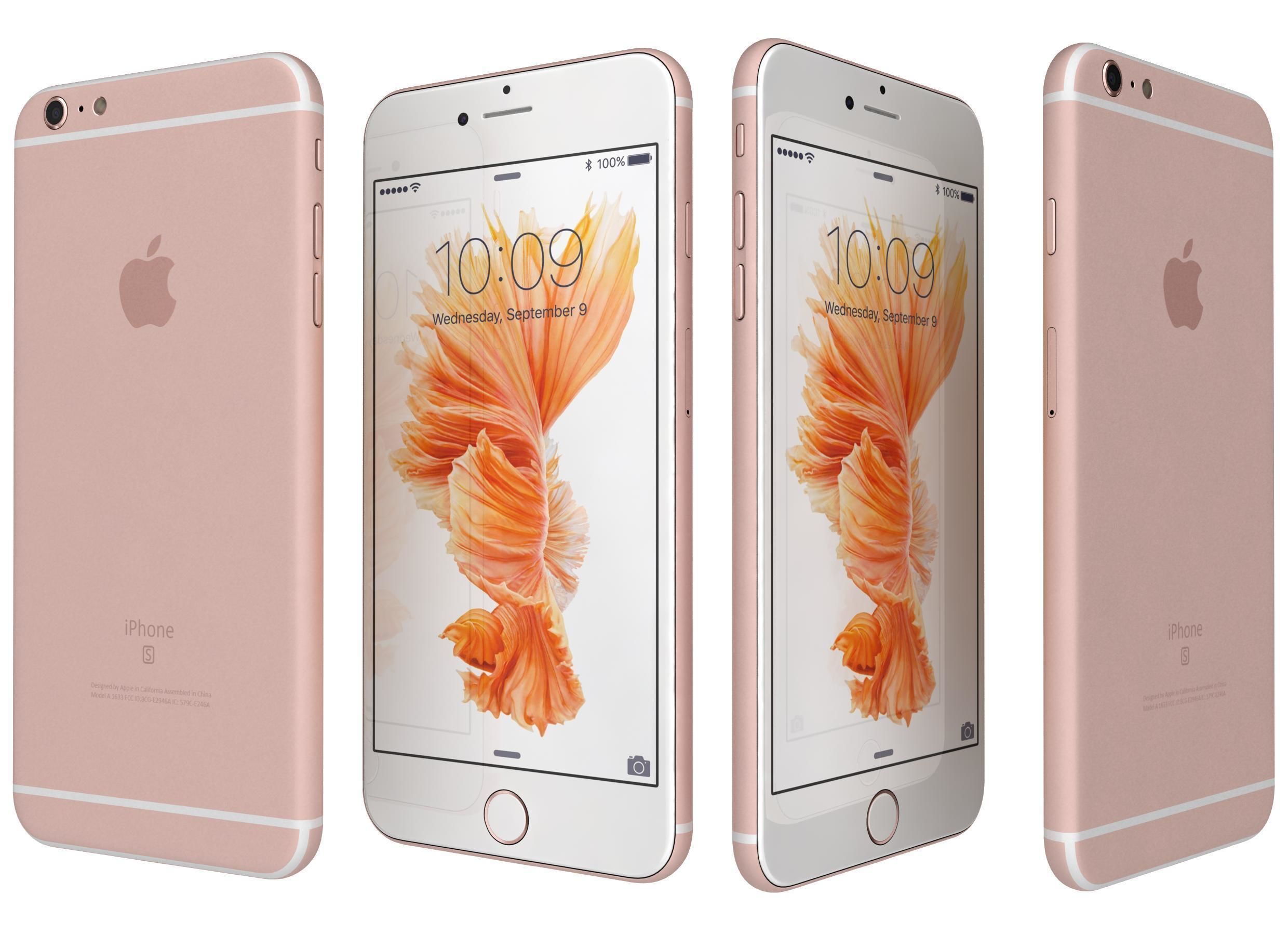 Apple iPhone 6s All Colours 3D model_8