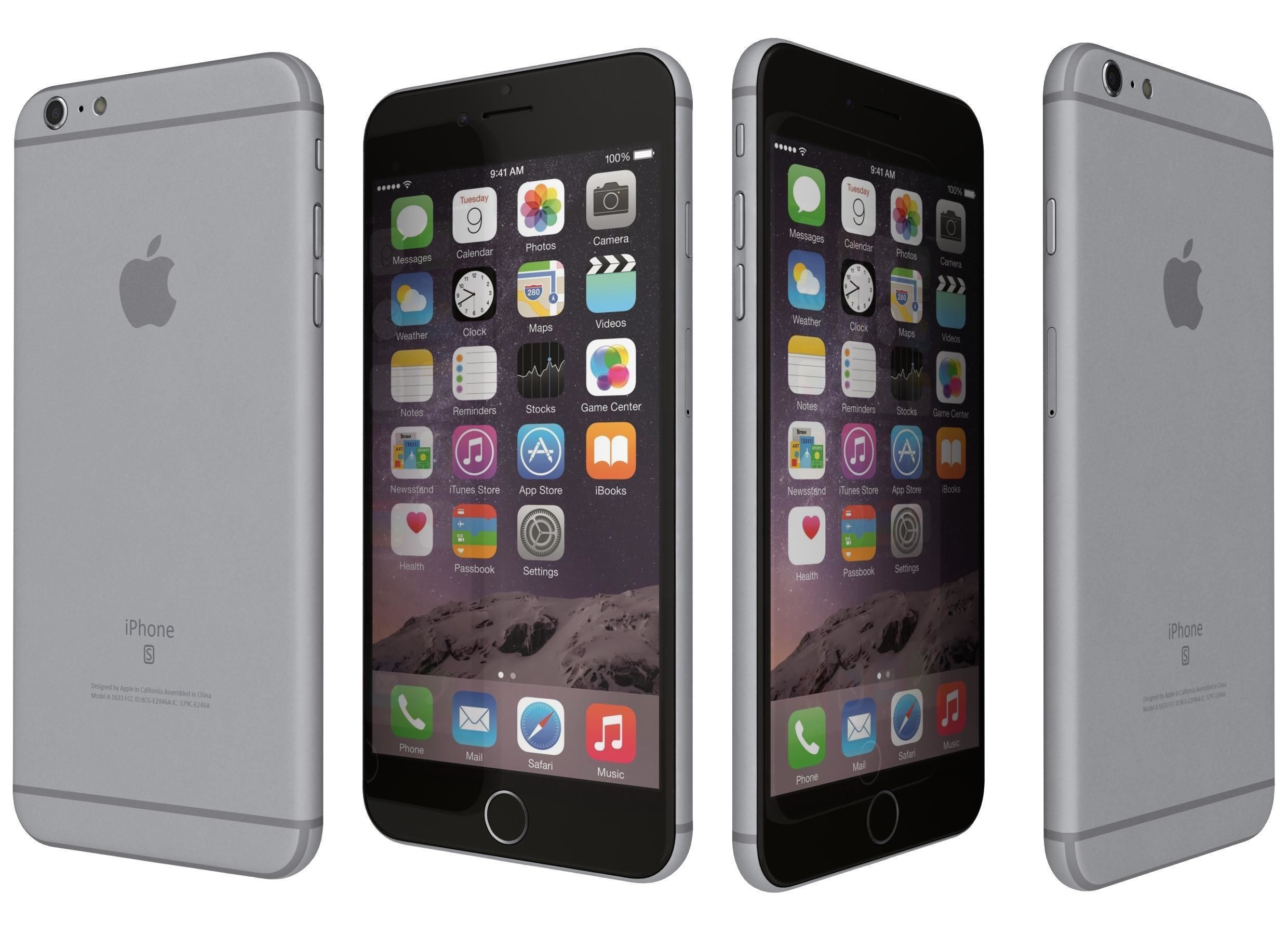 Apple iPhone 6s All Colours 3D model_7