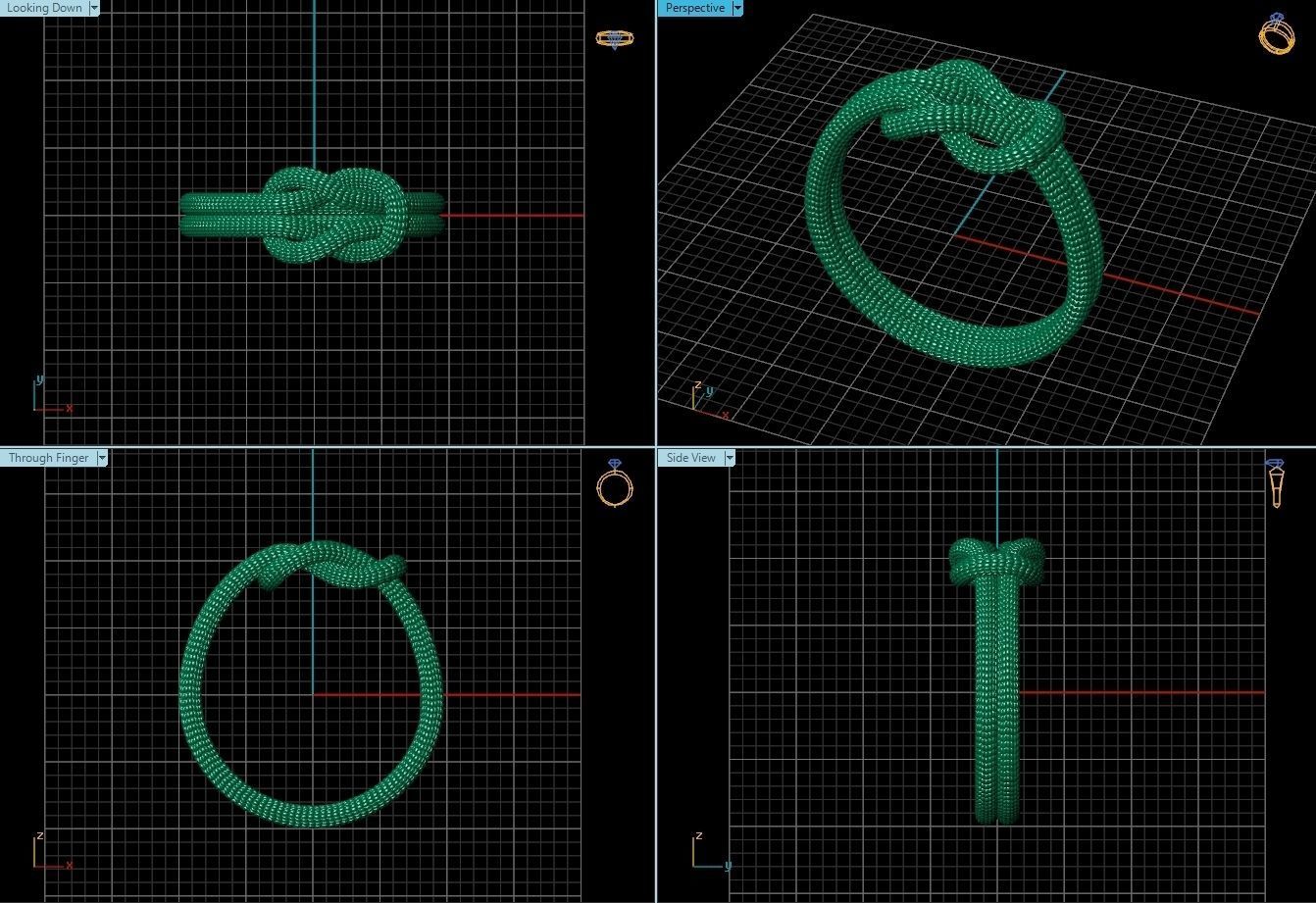 Ring R0052 3D print model_2