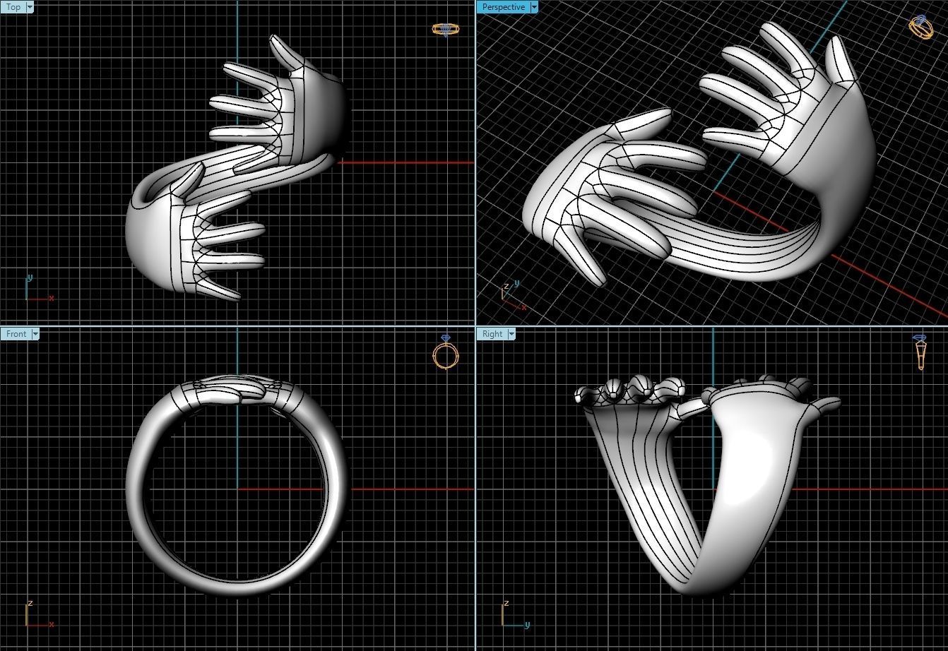 Ring R0055 3D print model_3