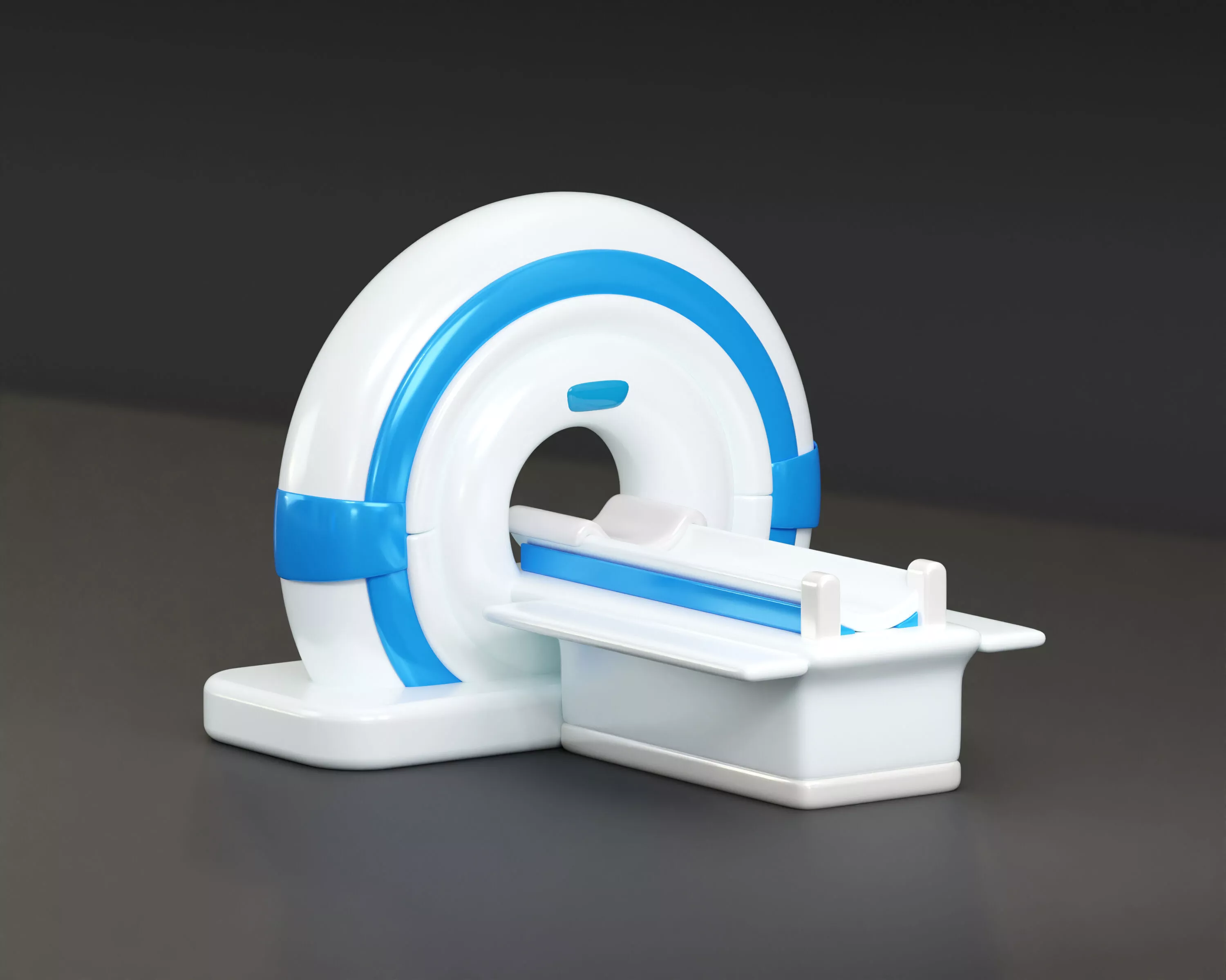 MRI Scanner machine Low-poly 3D model