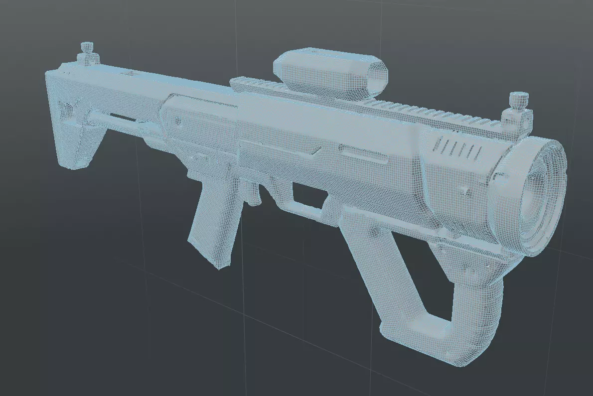 Sci-Fi Energy Launcher Sci-Fi Gun 3D model