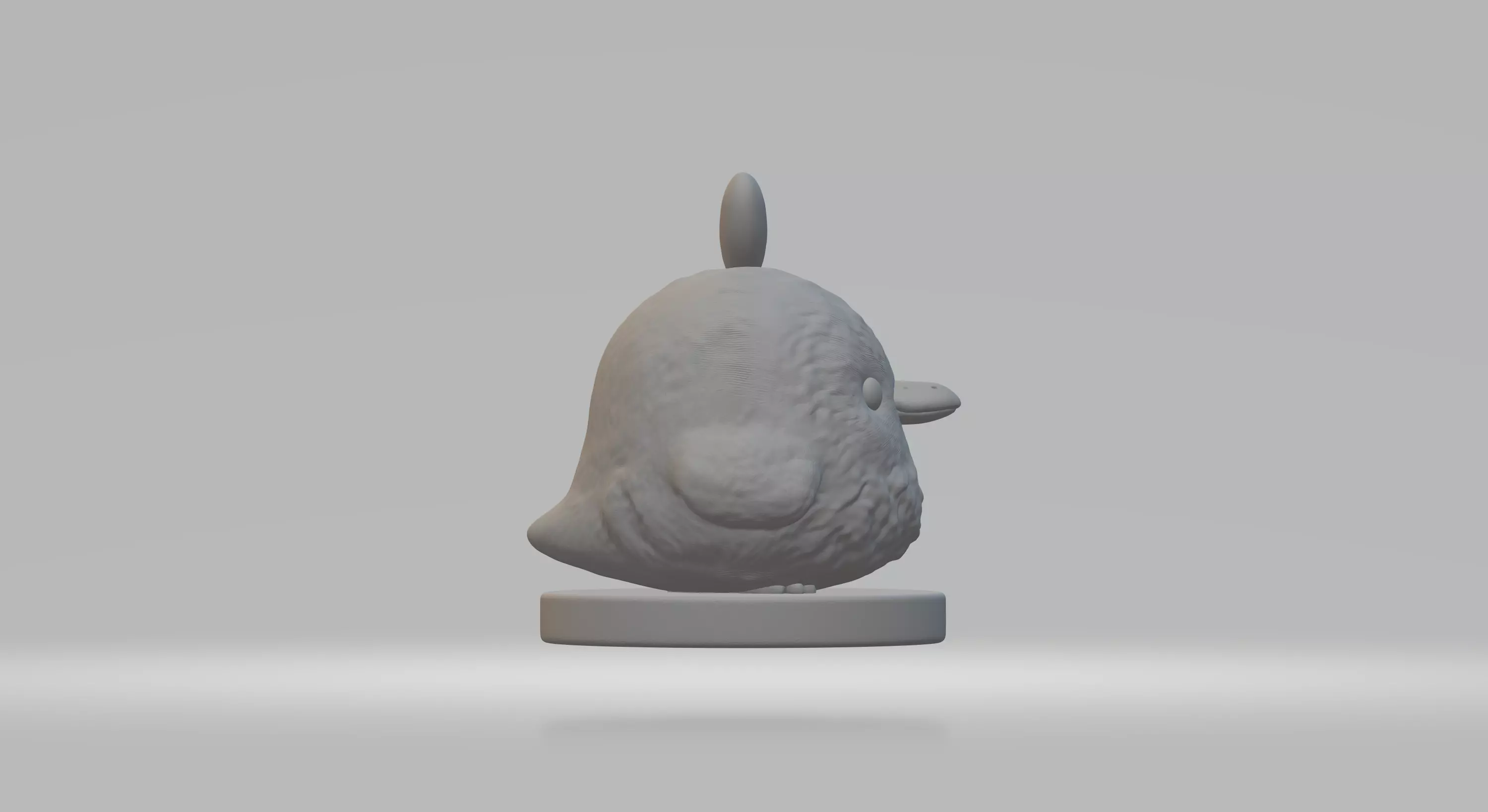 Fluffy Chick Collectible Diorama - 3D Print Statue 3D print model