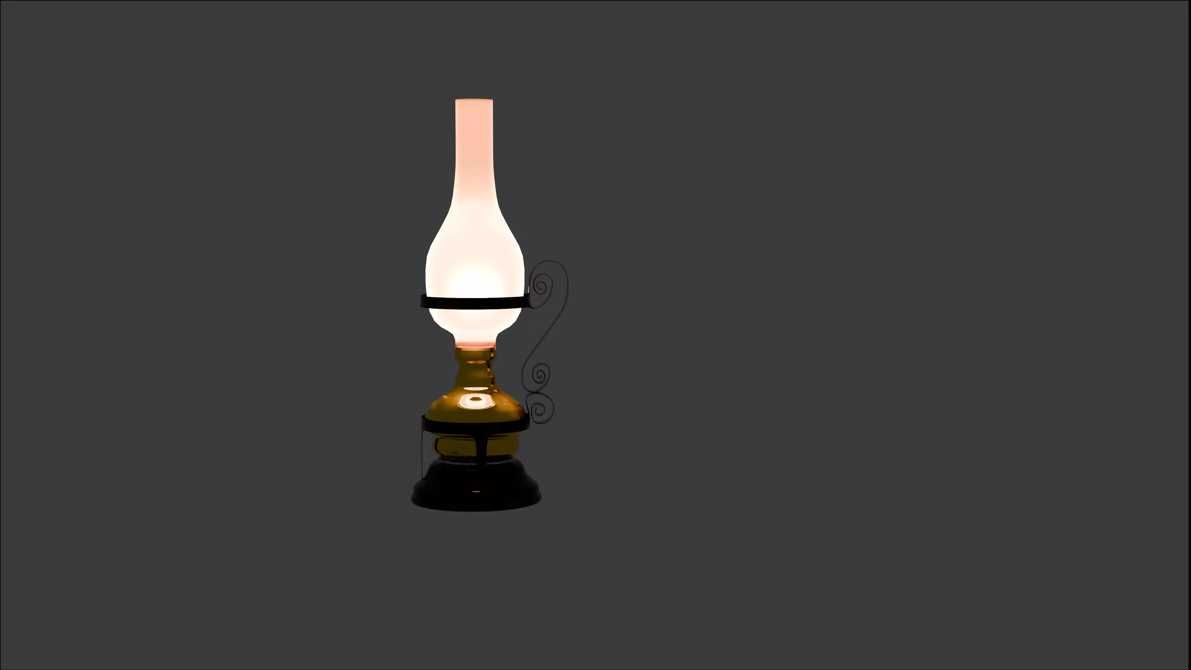 Antique Kerosene Lamp 3D model