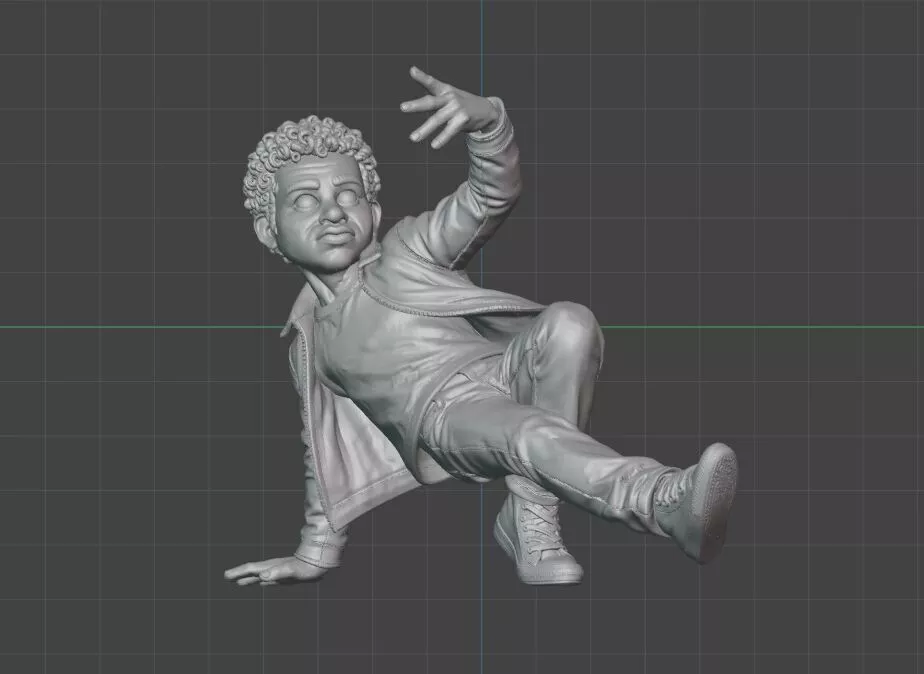 B-BOY - boy dancing street dance - 3D model 3D print model