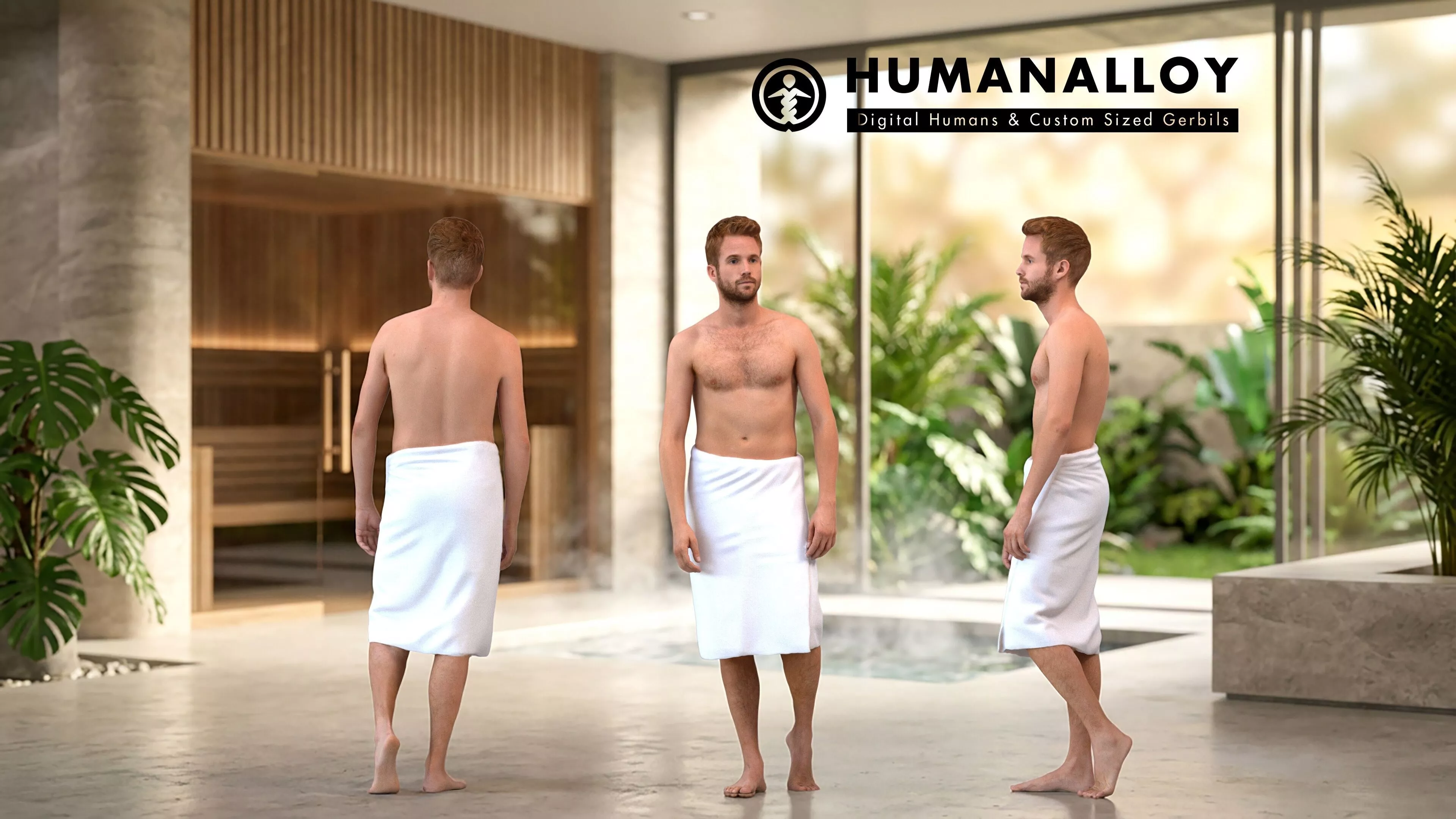 Adult Caucasian man walking in summer sportswear 3D model