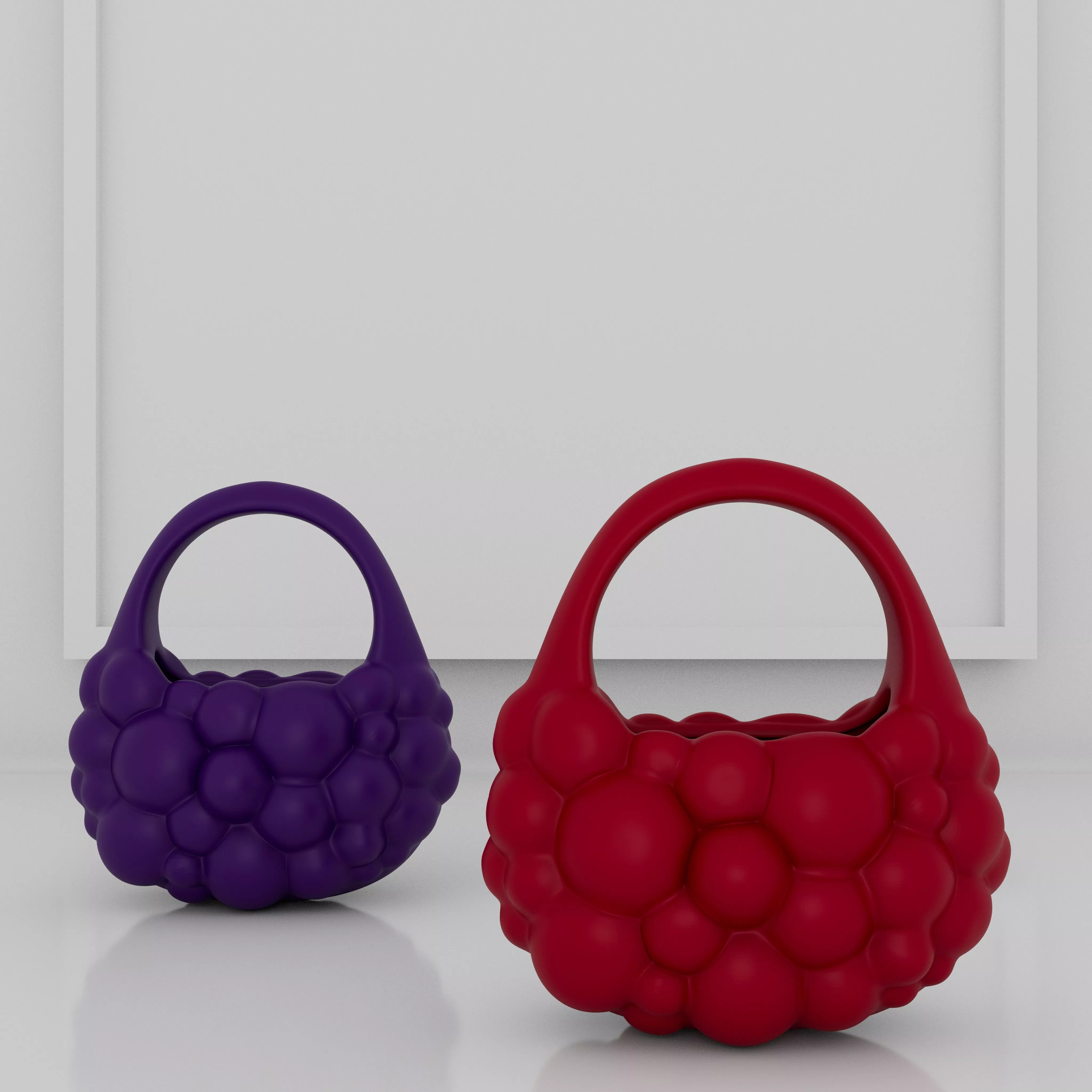 Bubble Bloom Handbag STL - Cute Aesthetic 3D Printable Purse 3D print model