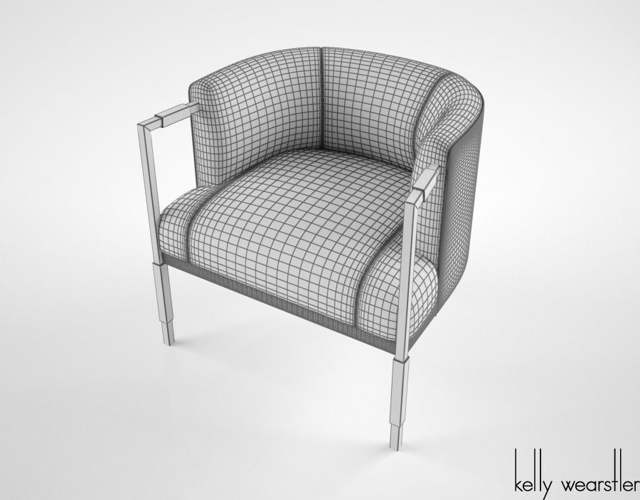 Kelly Wearstler Larchmont chair 3D model_4